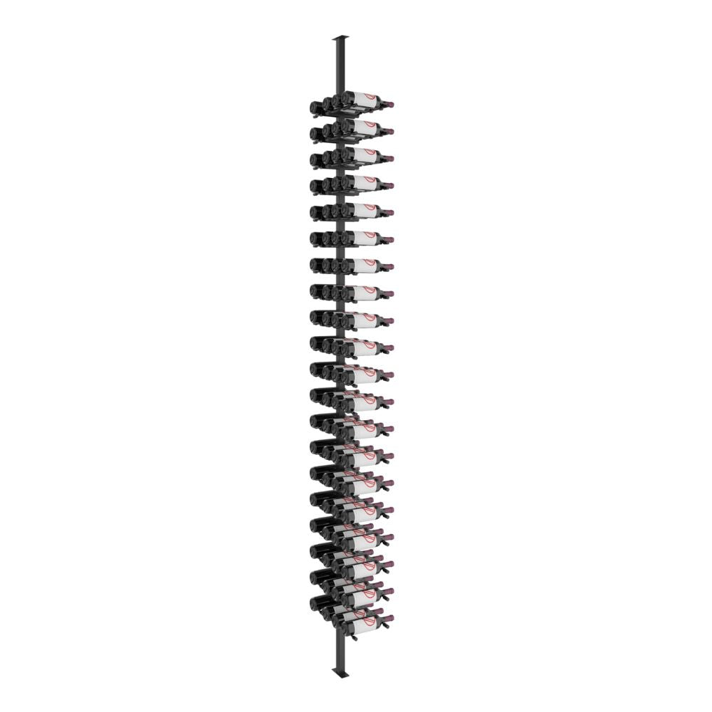 Vino Pin 80 Bottle Double Sided Floor to Ceiling Wine Rack Post Kit - Single & Triple Options for Home Wine Storage & Cellar Organization