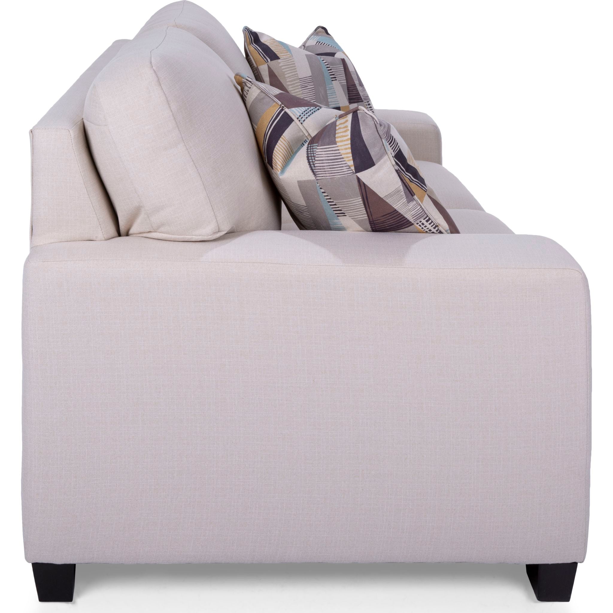 Alessandra Loveseat Recliner Sofa - Reclaimed Ivory & Cheerful Sky Blue Fabric - Modern Living Room Furniture for Small Spaces | Perfect for Apartments, Reading Nooks & Cozy Home Decor