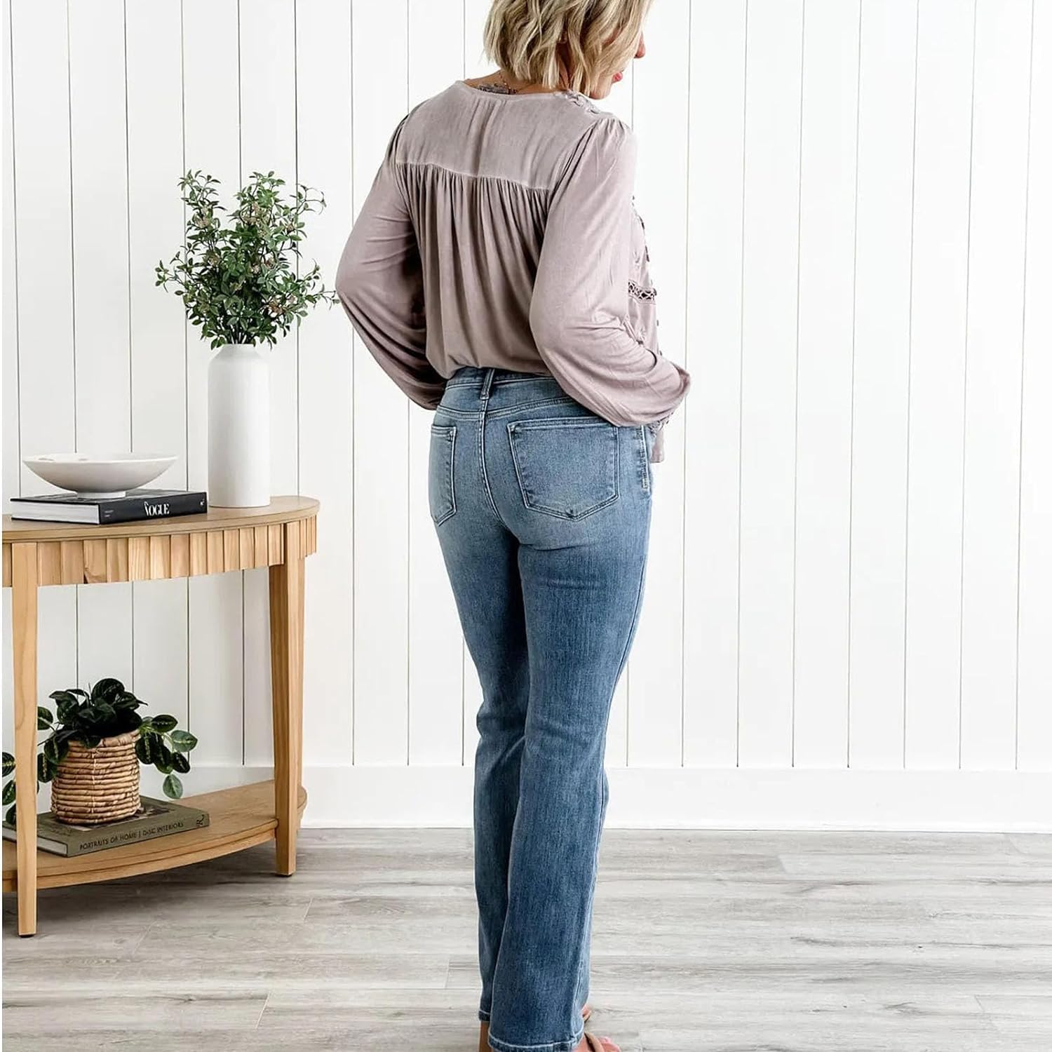 Holy Grail Bootcut Jeans - Women's High Waisted Stretchy for Tummy Control | Work & Casual Wear