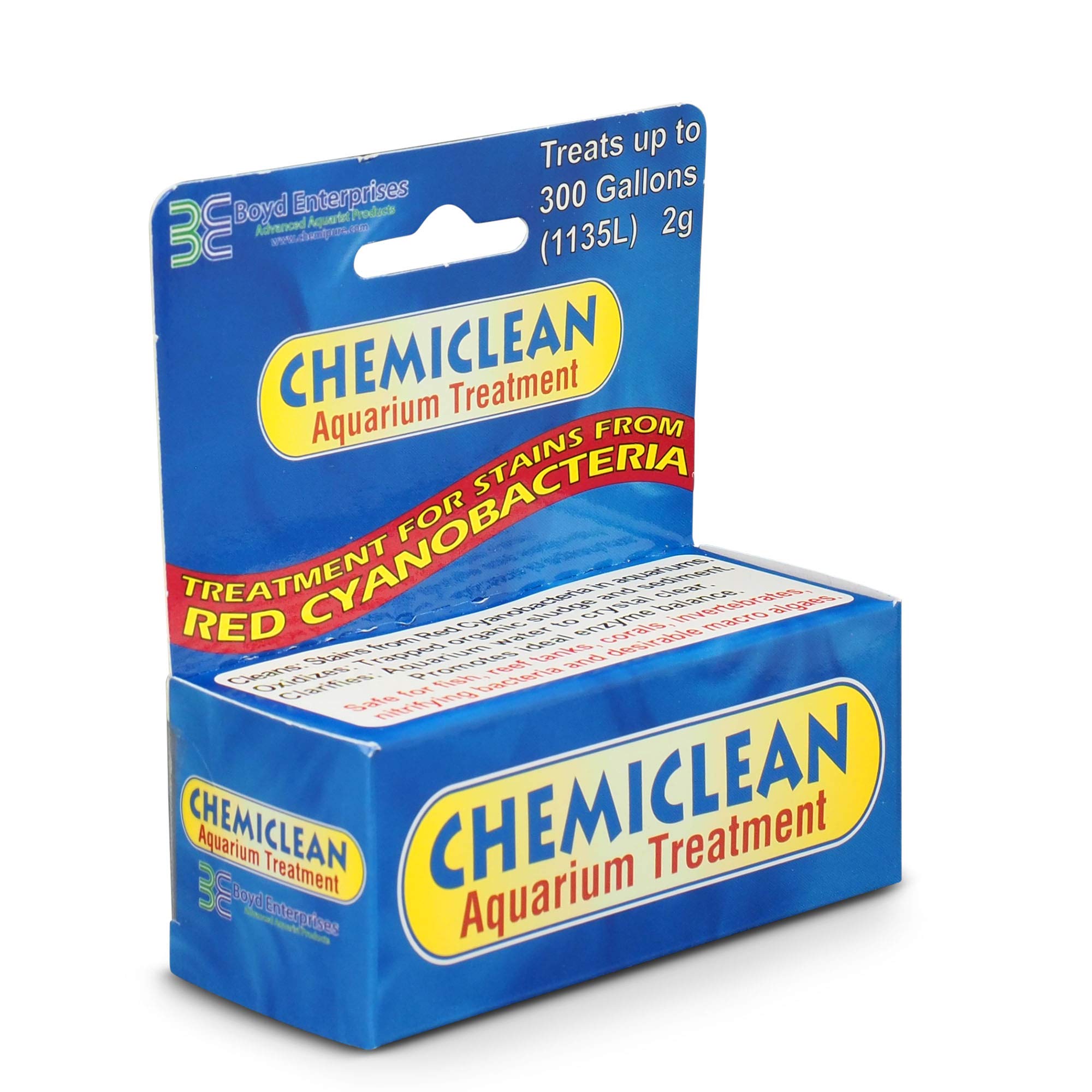 Chemi-Clean Water Clarifier - 2 Gram Powder for Aquarium & Fish Tank Cleaning | Removes Algae & Improves Water Clarity | Safe for Freshwater & Saltwater Fish