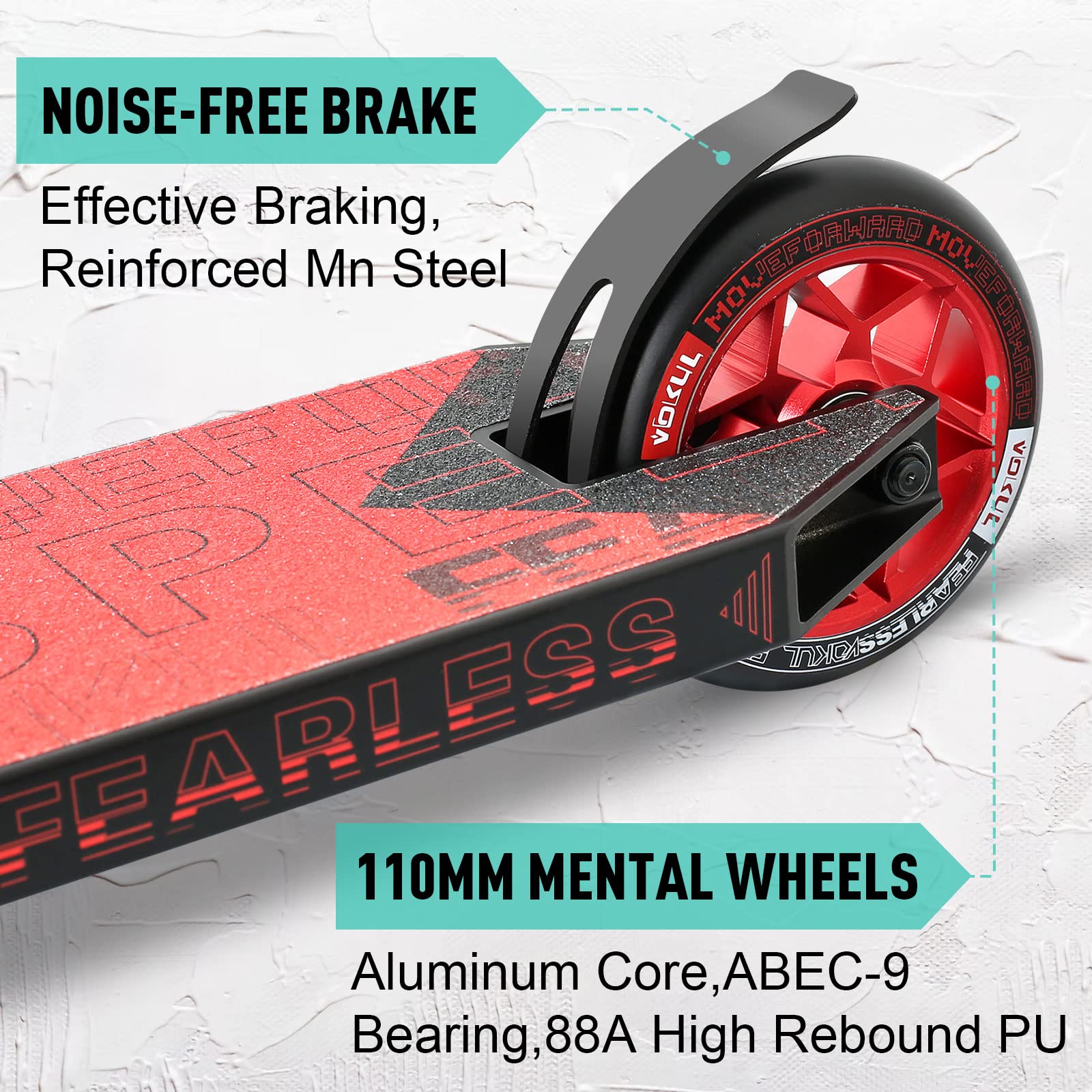 VOKUL K1 Pro Trick Scooter for Kids, Teens & Adults - Best Freestyle Stunt Scooter for Beginners - Durable Skate Park & Street Scooter for Boys & Girls (Ages 8+) - Perfect for Tricks, Stunts & Urban Riding