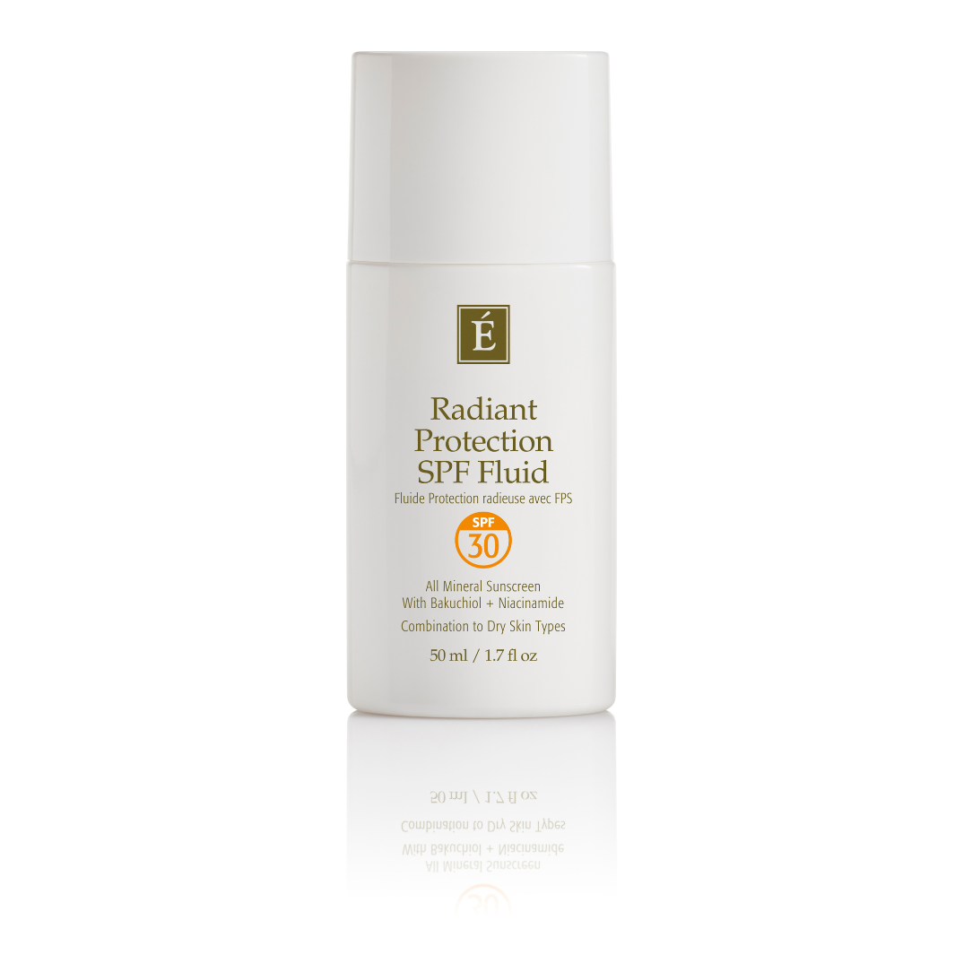 Eminence Organics Radiant Protection SPF 30 Fluid - Lightweight Daily Face Sunscreen for Sensitive Skin | Vegan & Cruelty-Free | Perfect for Outdoor Activities & Beach Days