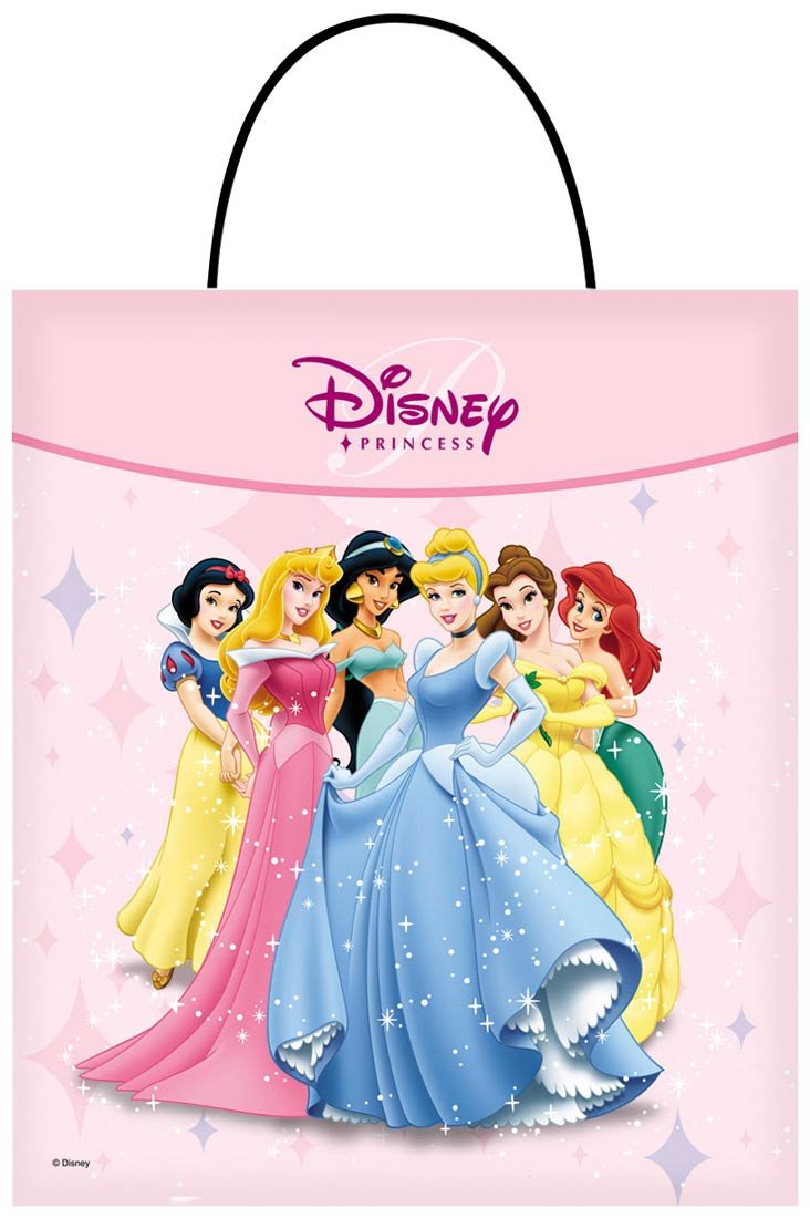 Disney Princess Plastic Bags - 8 Pack Reusable Zipper Storage Bags for Kids Lunch, Snacks & Travel Organization