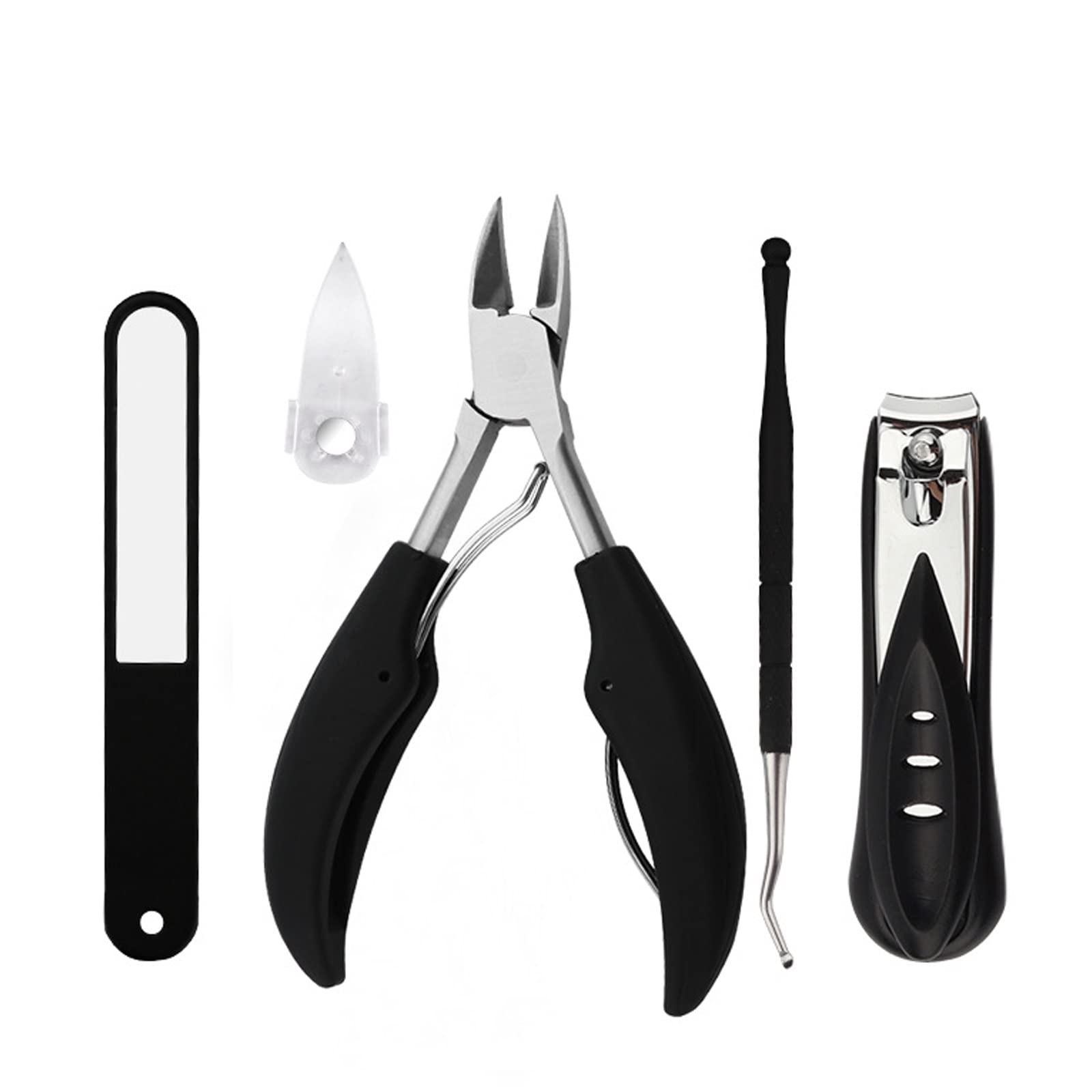 Professional Stainless Steel Nail Clippers & Toenail Trimmer Kit - Ingrown Toenail Tool, Manicure Scissors, Pedicure Pliers for Men & Women - Perfect for Home Grooming, Salon Use & Travel Nail Care
