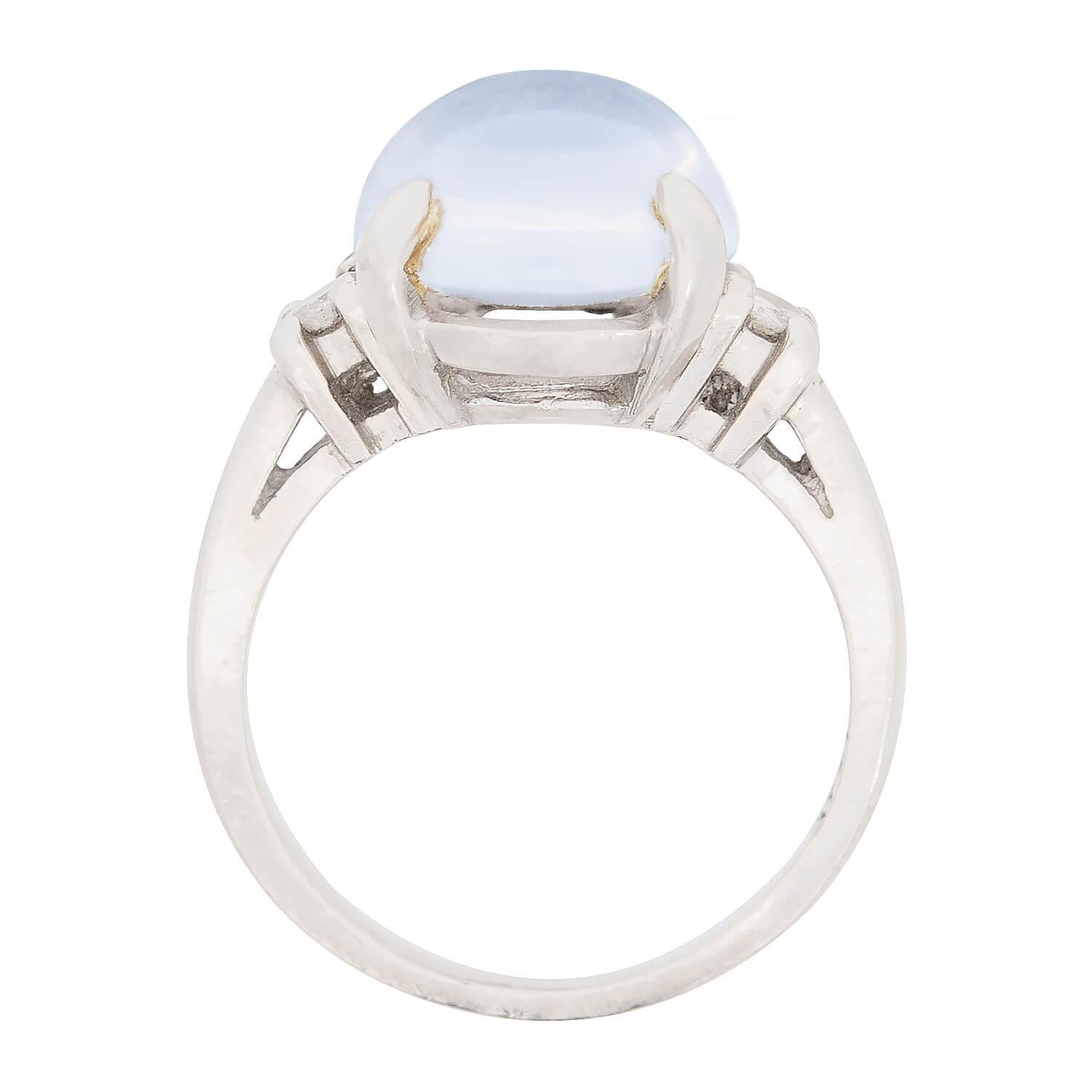 14K Gold Vintage Moonstone and Diamond Ring for Women - Elegant Boho Jewelry for Weddings, Parties & Everyday Wear