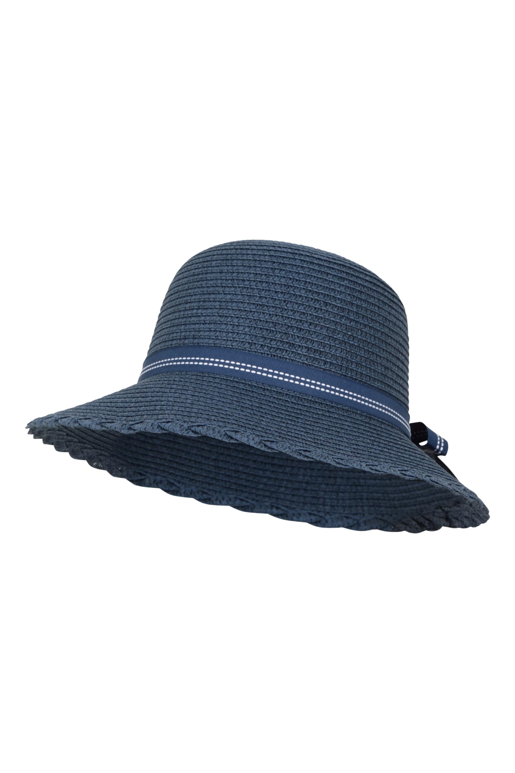 Mountain Warehouse Women's Gardening Straw Hat with Bow - Sun Protection Wide Brim Hat for Outdoor Activities, Beach, and Gardening