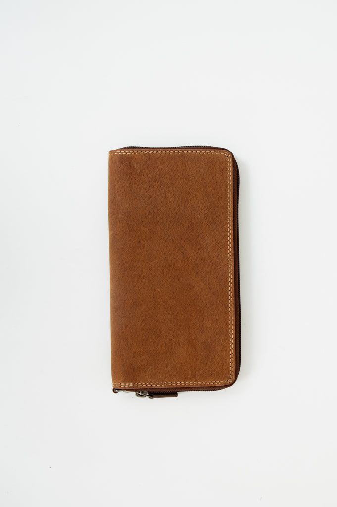 Adrian Klis 295 Single Zip Buffalo Leather Wallet for Men - Slim RFID Blocking Bifold Credit Card Holder - Perfect for Travel, Business & Everyday Use