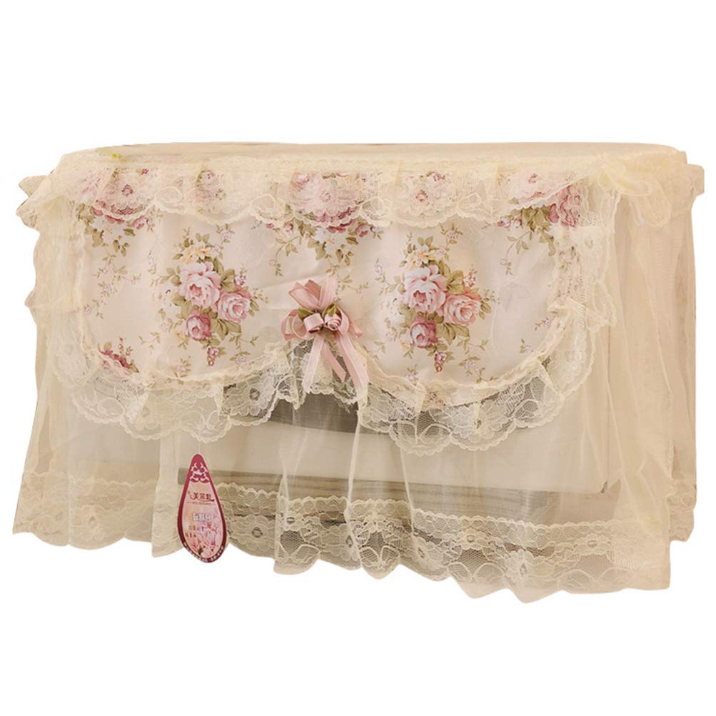 IMIKEYA Lace Microwave Oven Cover - Floral Decorative Dustproof Kitchen Accessory for Home (Colorful) | Perfect for Kitchen Decor & Microwave Protection