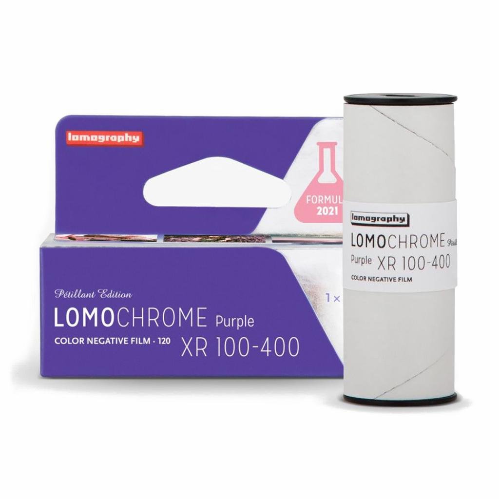 Lomography LomoChrome Purple Petillant Edition ISO 100-400 120 Roll Film - Creative Photography & Vintage Aesthetic Shots for Portraits, Landscapes & Experimental Projects