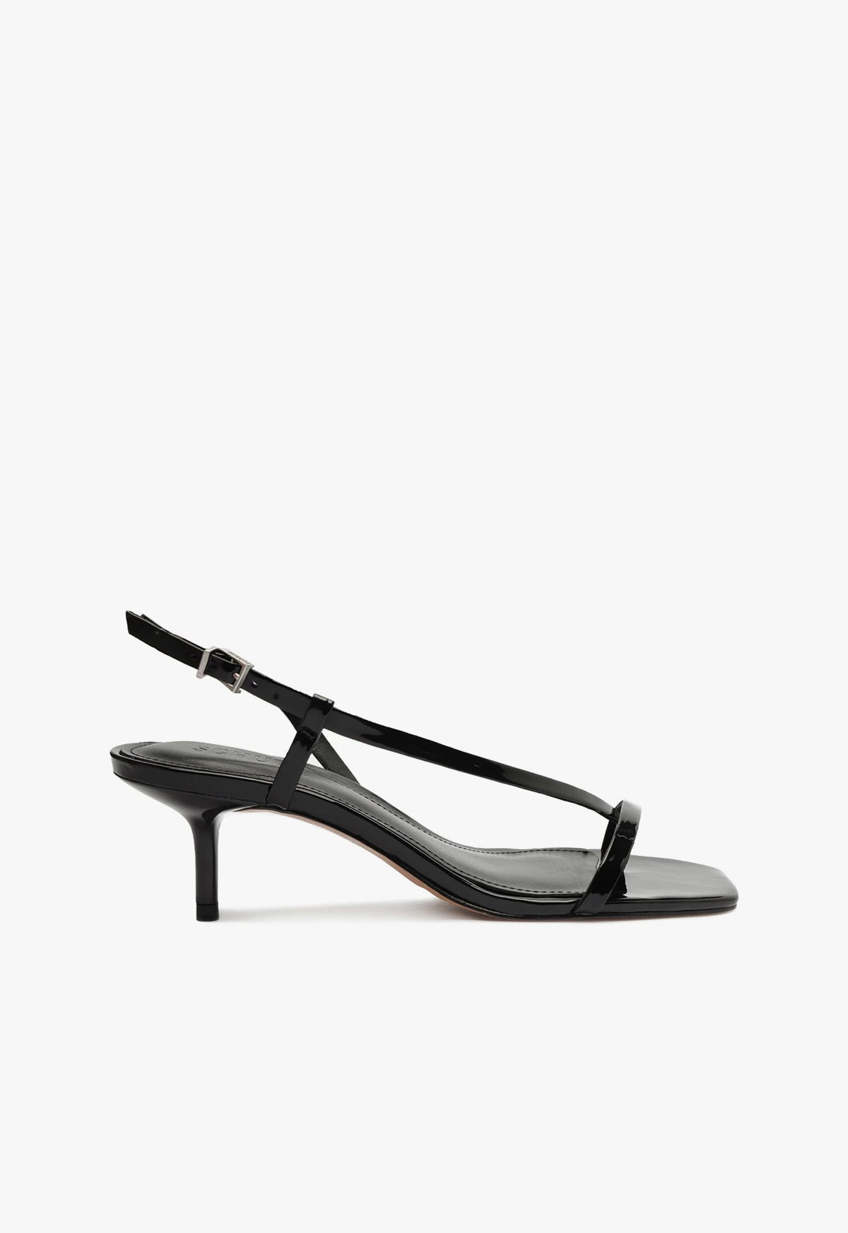 Heloise Patent Leather Sandal with Mid Heel - Women's Fashion Dress Shoes for Party & Wedding - S2184900010026