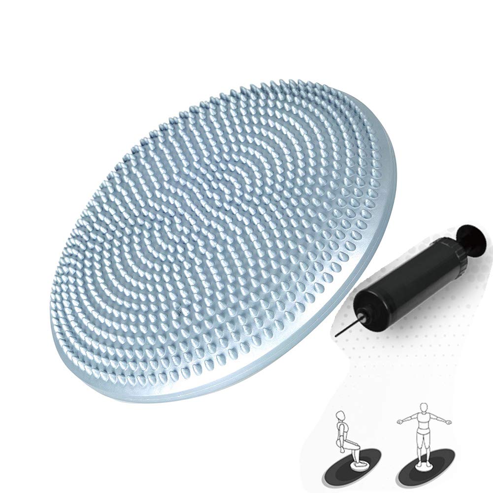 QXMY Air Stability Balance Cushion for Fitness, Yoga, Workout & Rehabilitation - Core Strength Trainer for Back Pain Relief & Posture Correction - Perfect for Home Gym, Office Chair & Physical Therapy