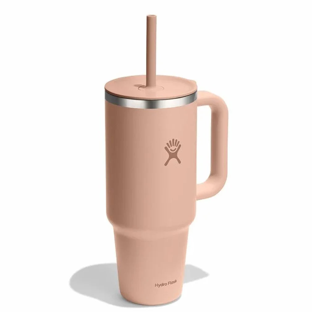 40 oz Stainless Steel Vacuum Insulated Travel Tumbler with Lid & Straw - Keeps Drinks Hot/Cold for 24 Hours - Perfect for Commuting, Hiking, Camping & Outdoor Activities