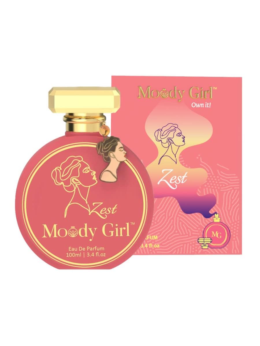 MOodyes Girl Zest Luxury Women's Perfume - Musk Fragrance with Fruity & Gardenia Notes | Long Lasting Eau De Parfum for Women & Girls (100ml) | Perfect for Date Night, Office & Special Occasions