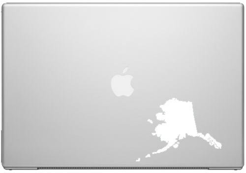 Alaska The Last Frontier State Pride Vinyl Decal Sticker - 5 Inch White Car & Laptop Decal - Perfect for Windows, Bumpers, Notebooks & Travel Mugs
