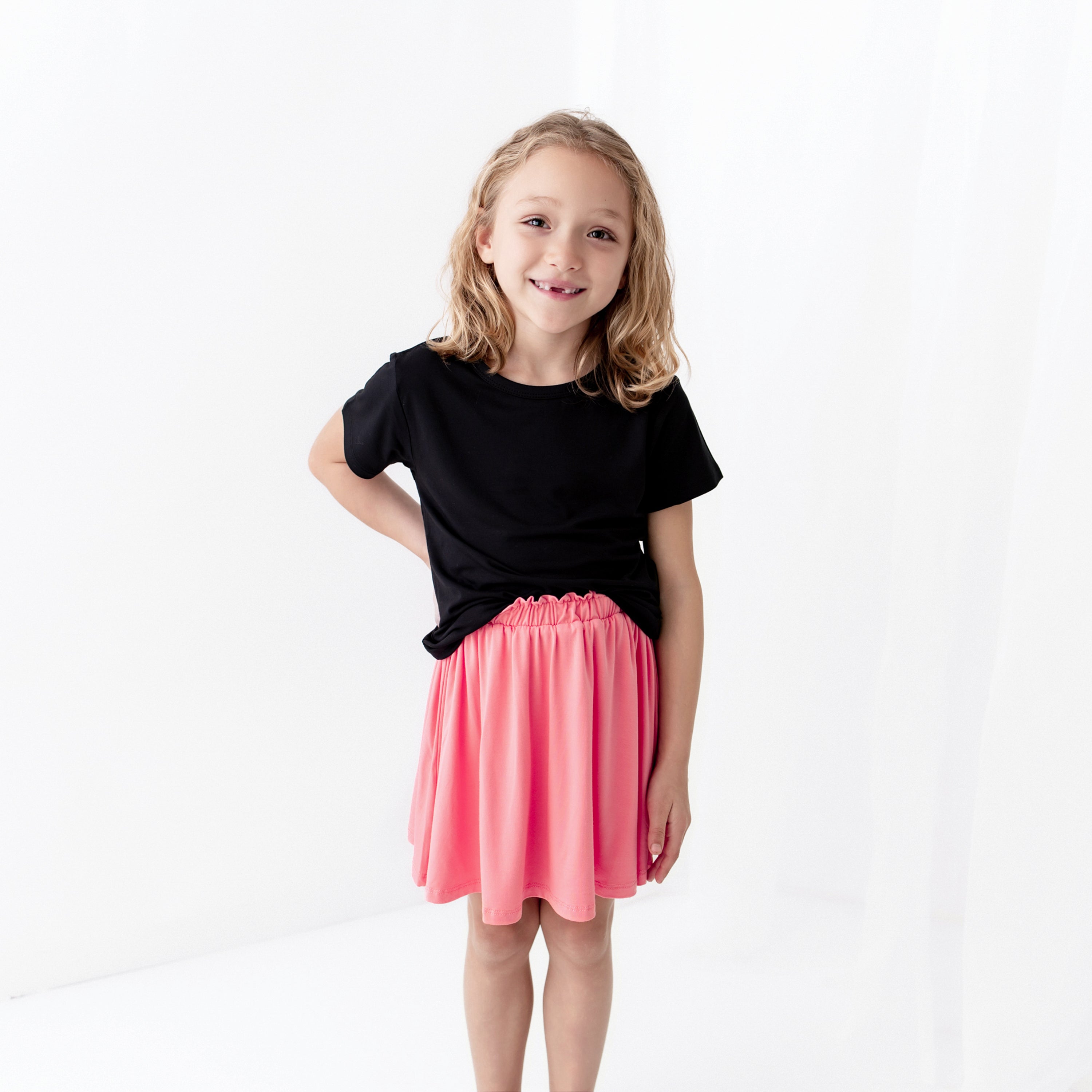 Guava Toddler Skort - Soft & Comfortable Girls' Play Skirt with Built-in Shorts for Playtime, School & Outdoor Activities