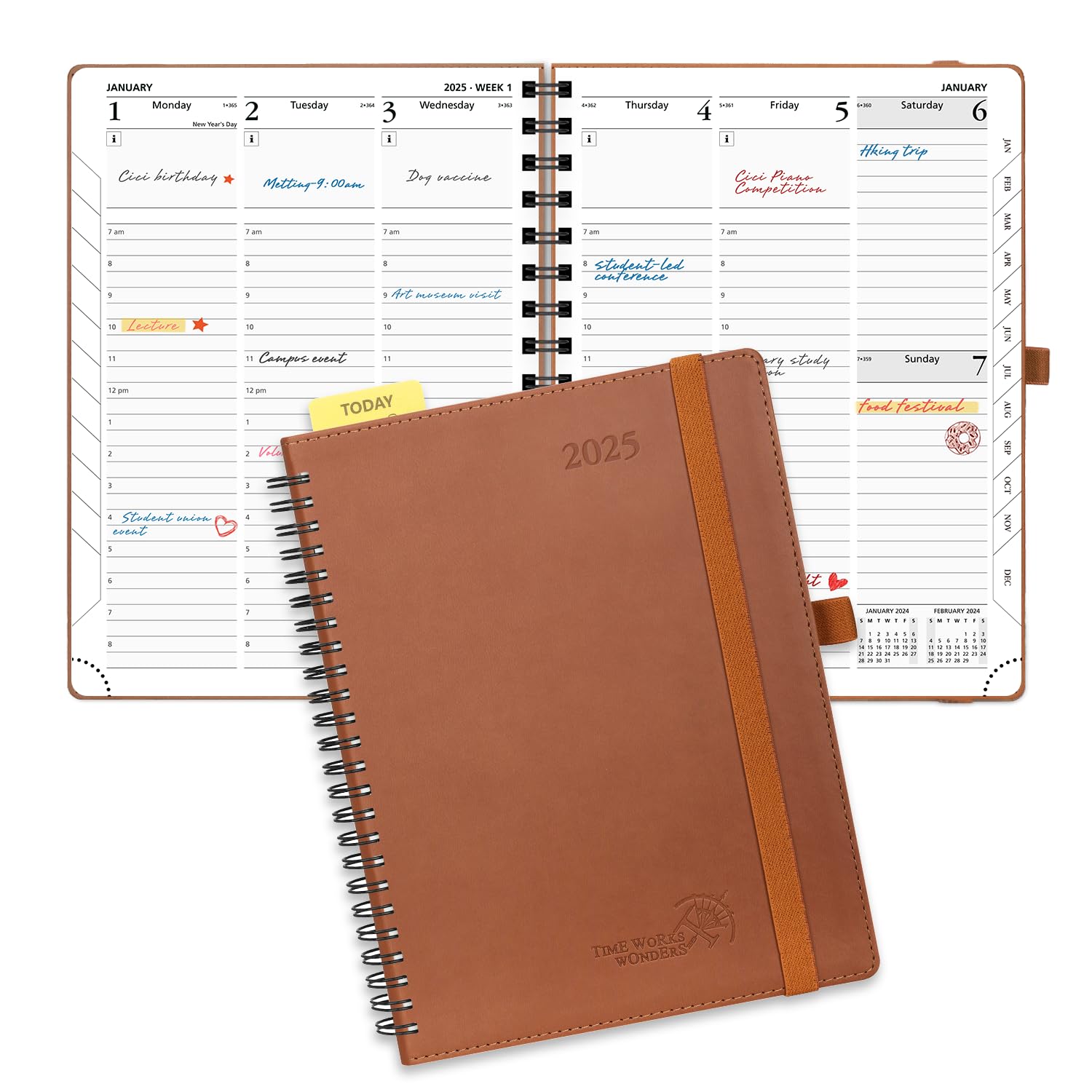 POPRUN 2025 Weekly Planner 6.5