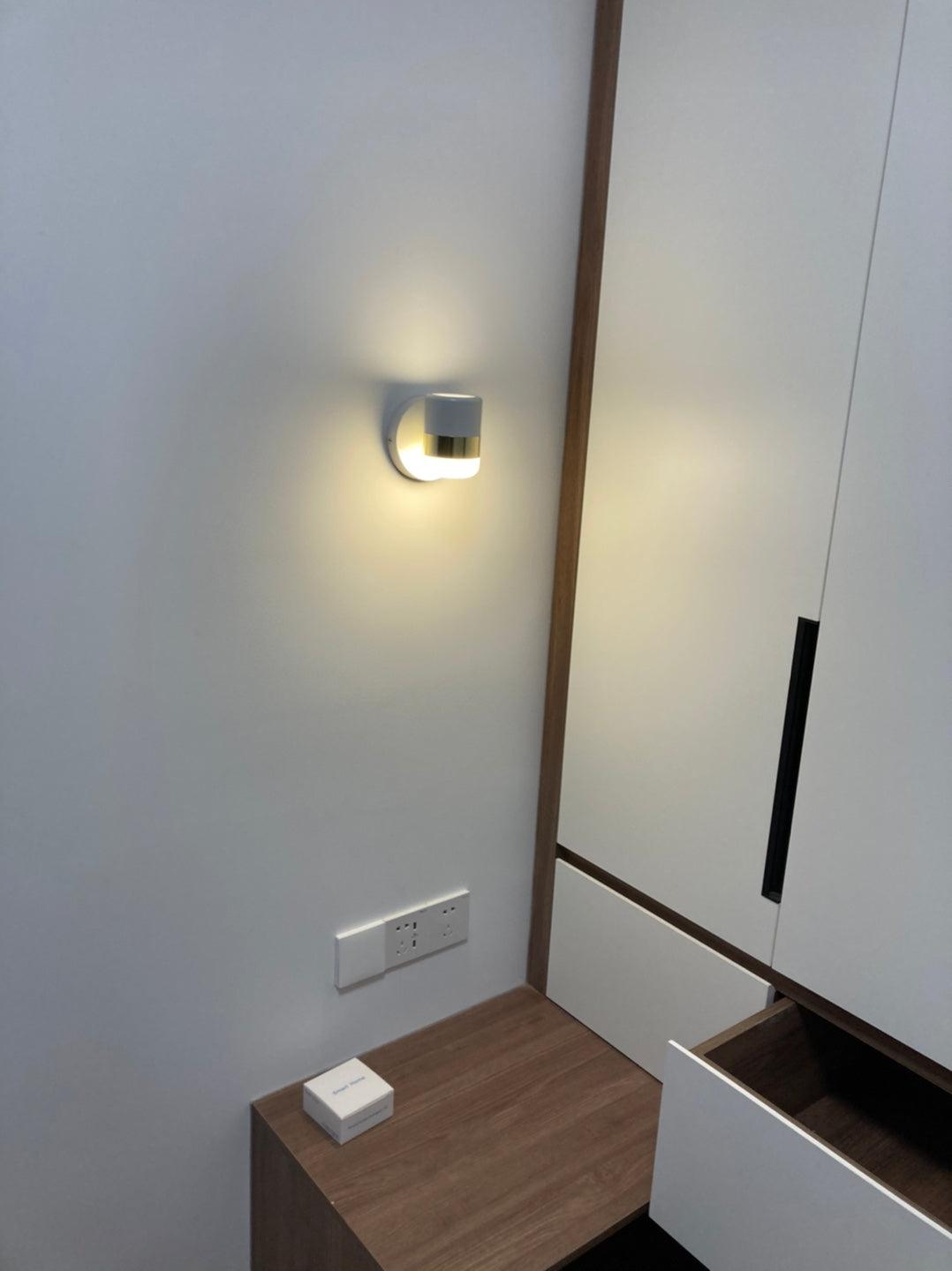 Adjustable Glass Wall Lamp - Modern Dimmable LED Sconce for Bedroom, Living Room & Hallway Lighting - Energy Efficient Home Decor