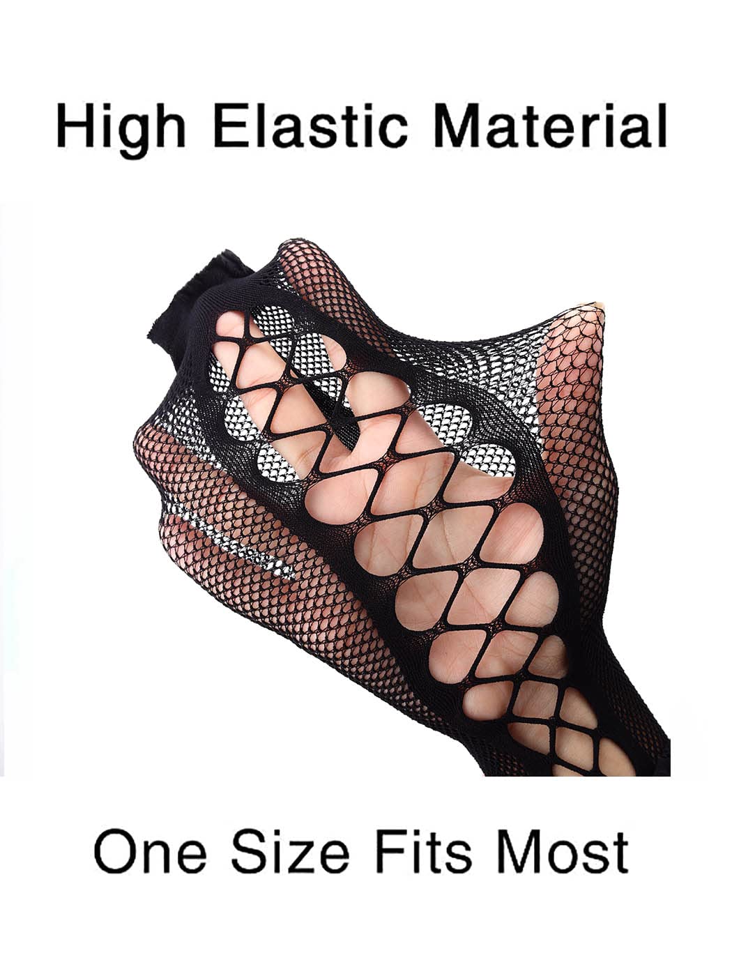 Barode Women's Fishnet Stockings - Sexy Black Patterned Tights with Suspender Pantyhose for Lingerie, Cosplay & Night Out Outfits