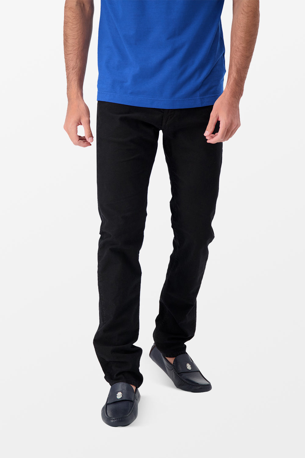 Incotex Black Casual Trousers for Men - Comfortable Slim Fit Dress Pants for Office, Travel & Everyday Wear