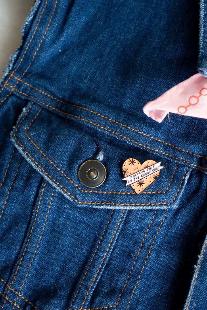 Custom Group Chat Pins - Personalized Enamel Lapel Pins for Team Events, Gifts & Social Gatherings | Perfect for Friends, Coworkers & Group Activities