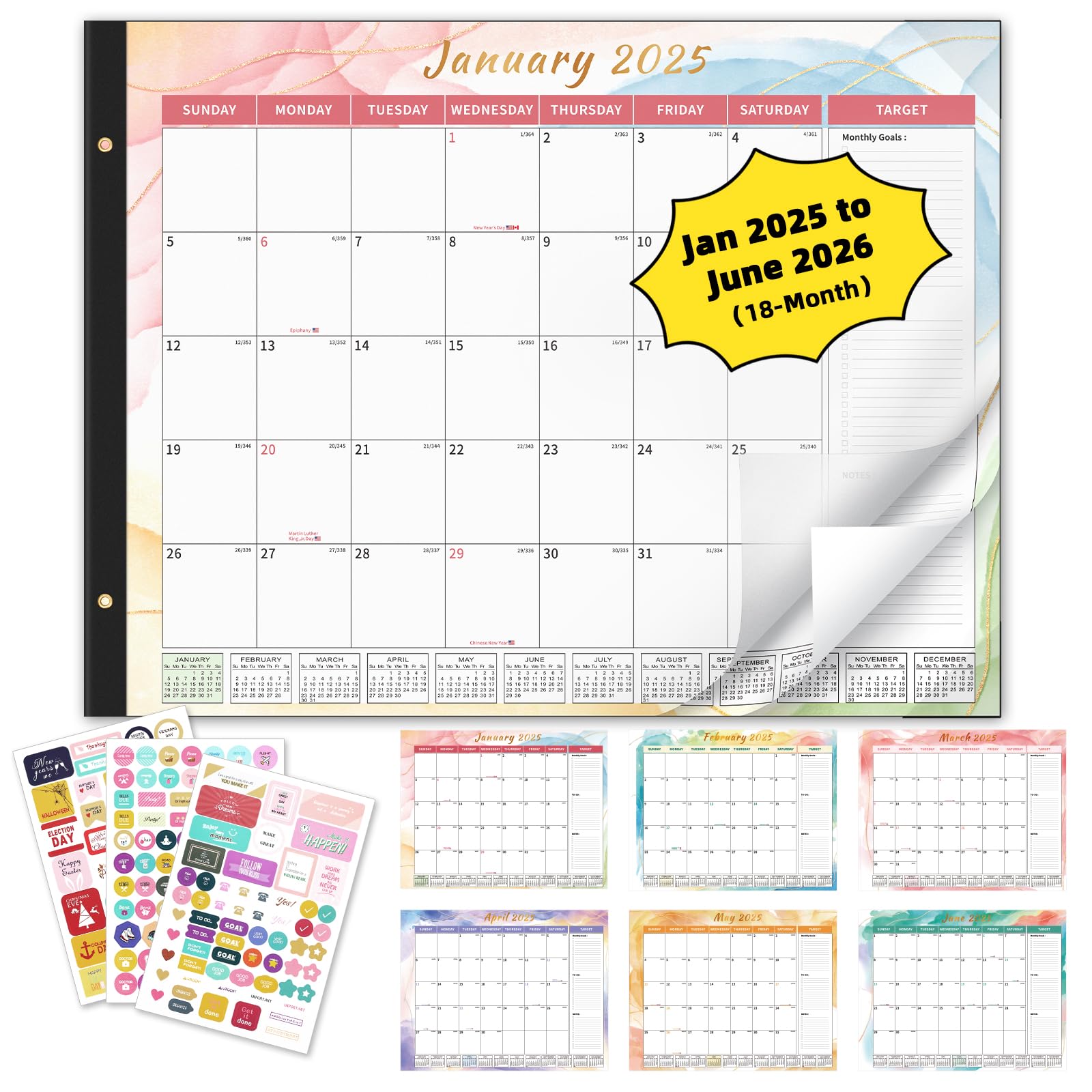 Ospelelf 2025-2026 Large Desk Calendar - 22