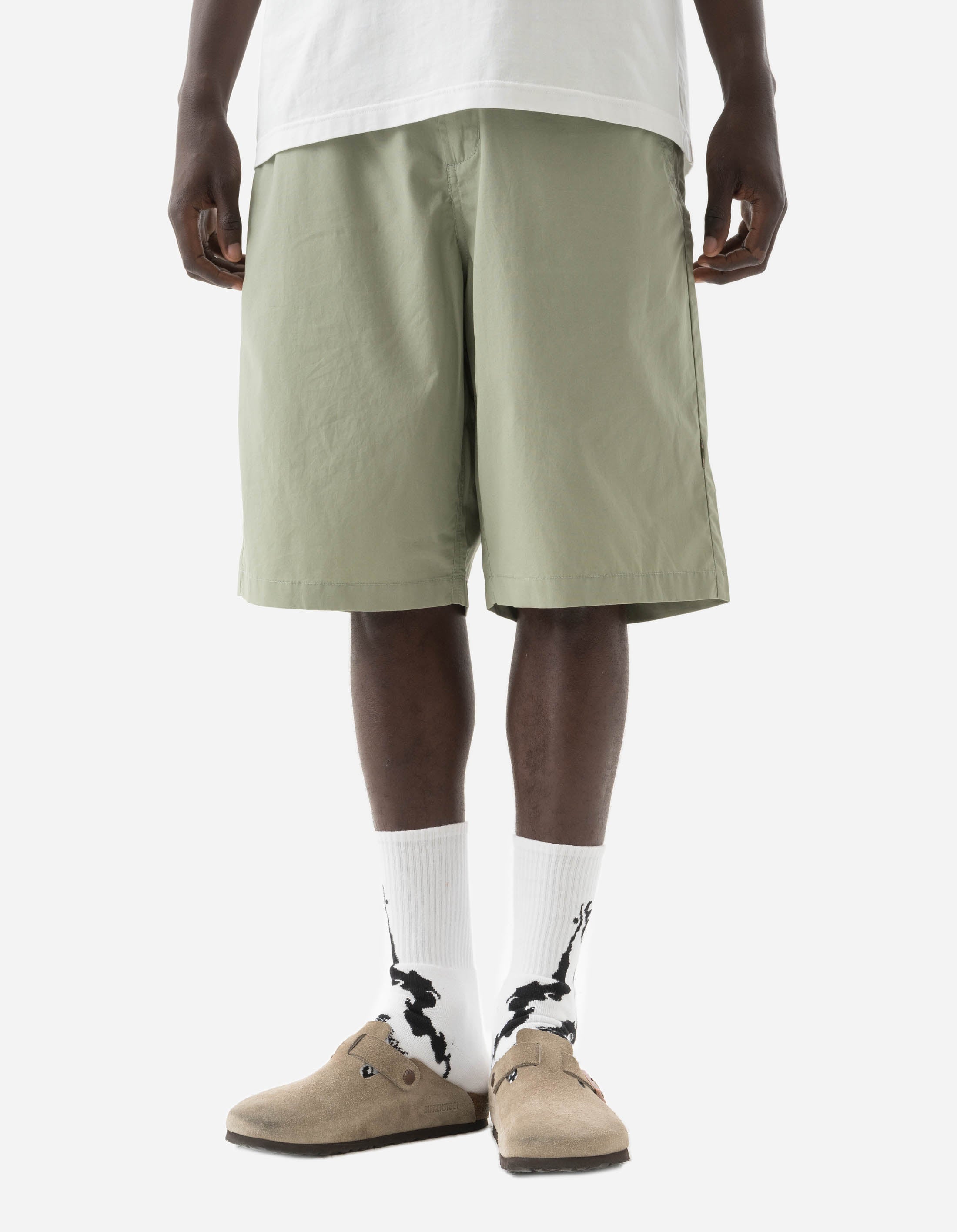 Original Snoshorts 5302 Loose Fit Sage Green Shorts for Men - Comfortable Casual Wear for Outdoor Activities and Lounge