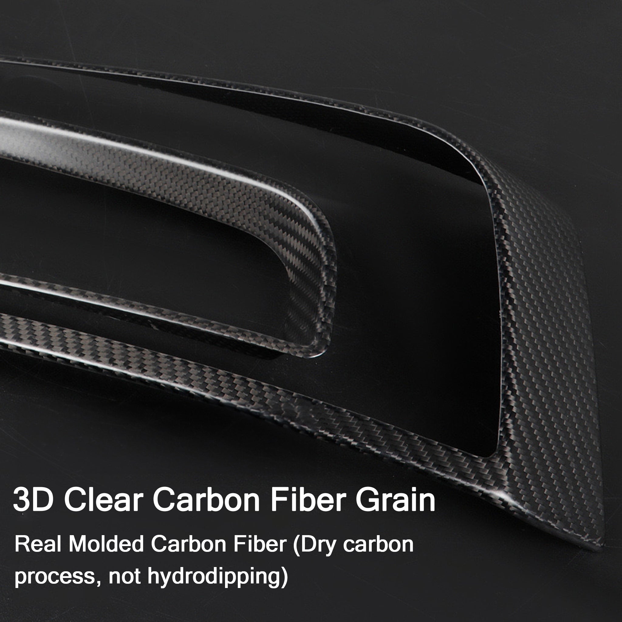 Tesla 2024+ Model 3 Highland Carbon Fiber Tail Light Accents - Sporty Rear Styling Upgrade for Enhanced Aesthetics & Performance | Perfect for Car Enthusiasts & Customization Lovers