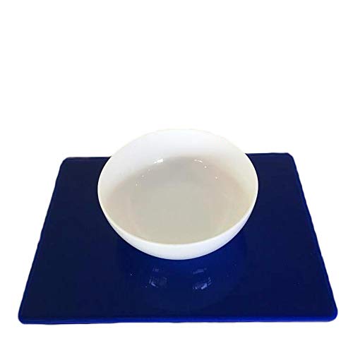 Premium Blue Rectangular Placemat Set - Large Size (8-Piece) for Dining Table Decor, Parties & Everyday Use