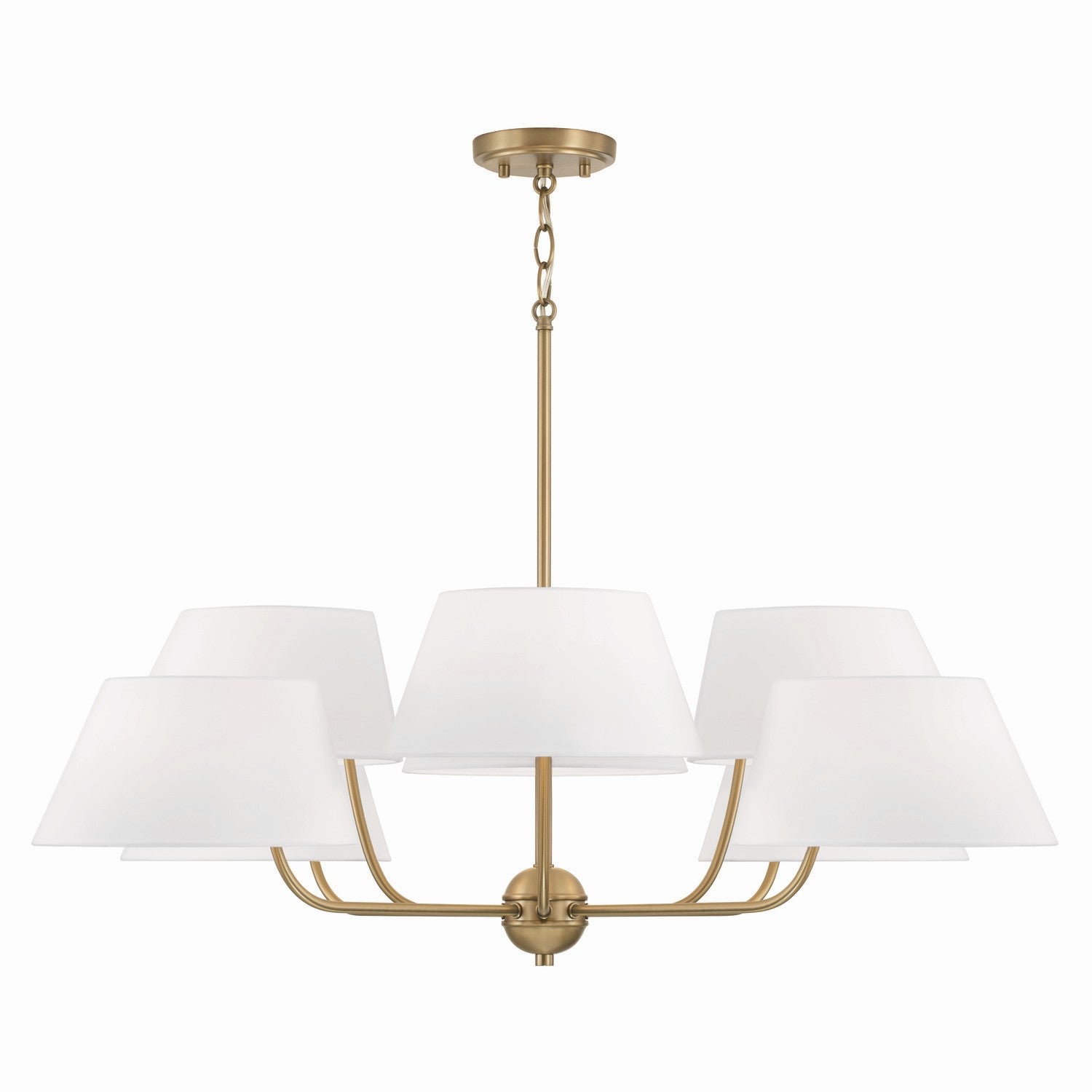 Elegant 8-Light Chandelier for Dining Room | Modern Crystal Ceiling Light Fixture | Perfect for Home Decor, Living Room & Bedroom Lighting