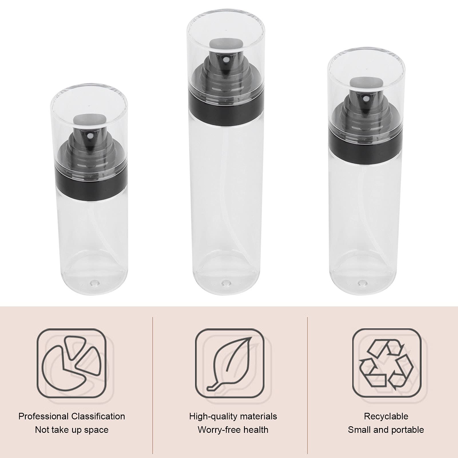 UBERSWEET® Empty Spray Bottles - BPA-Free Refillable Leakproof Travel Bottles for Beauty, Salon & Bathroom Use | Perfect for Haircare, Skincare & Cleaning Solutions