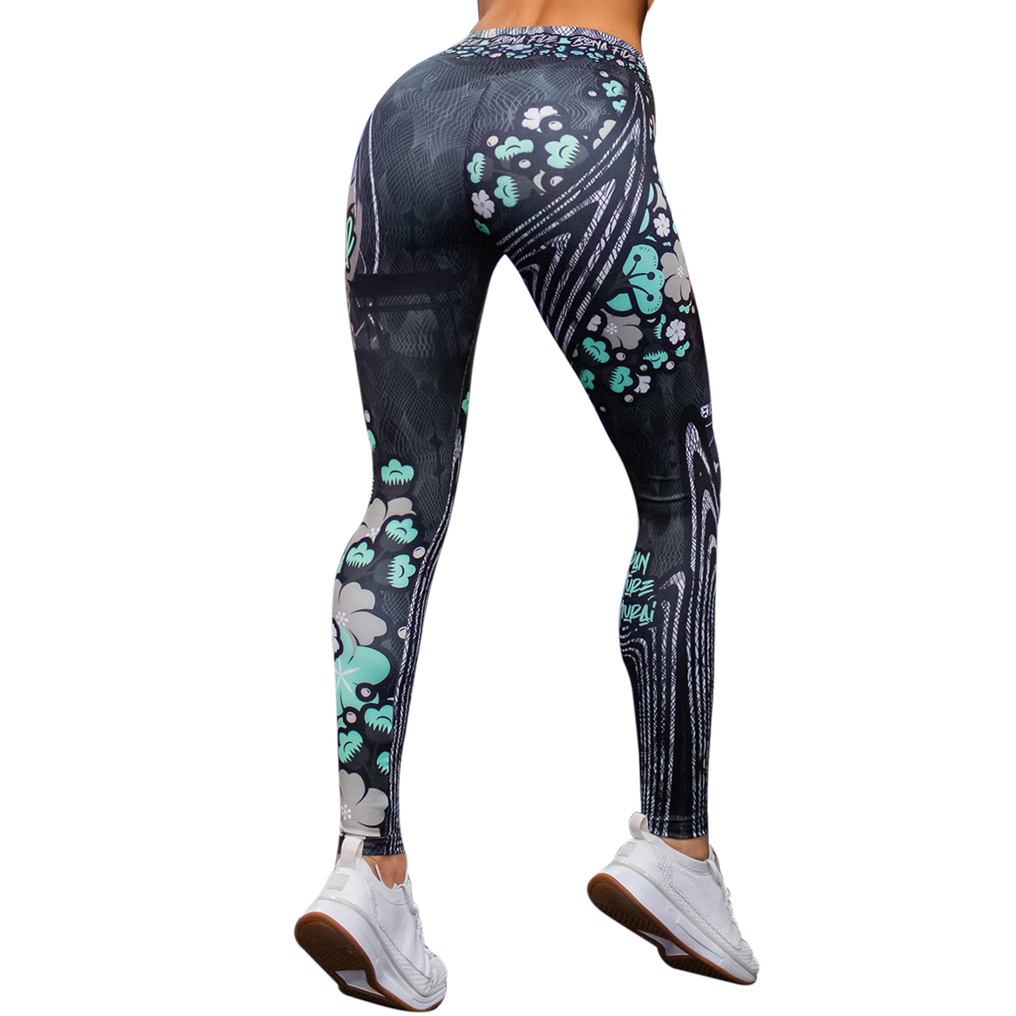 Bona Fide Women's Comfortable Workout Leggings - High Waisted Yoga Pants with Stylish Prints for Running, Gym & Lounge Wear