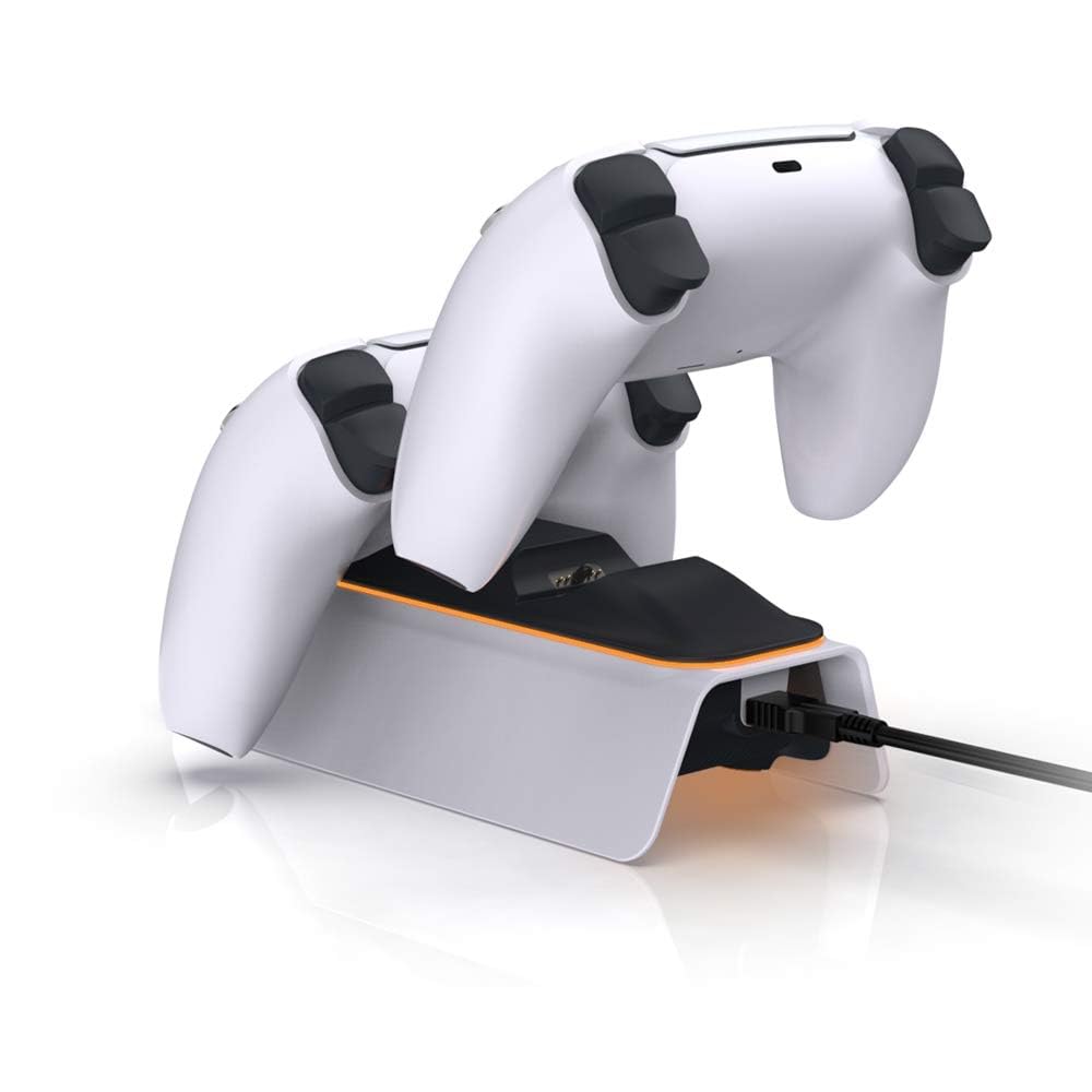Fast Charging PS5 Controller Charger Station with LED Light & 5V 3A Adapter - DualSense Charging Dock for PlayStation 5 - Perfect for Gaming Sessions & Multiplayer Setups