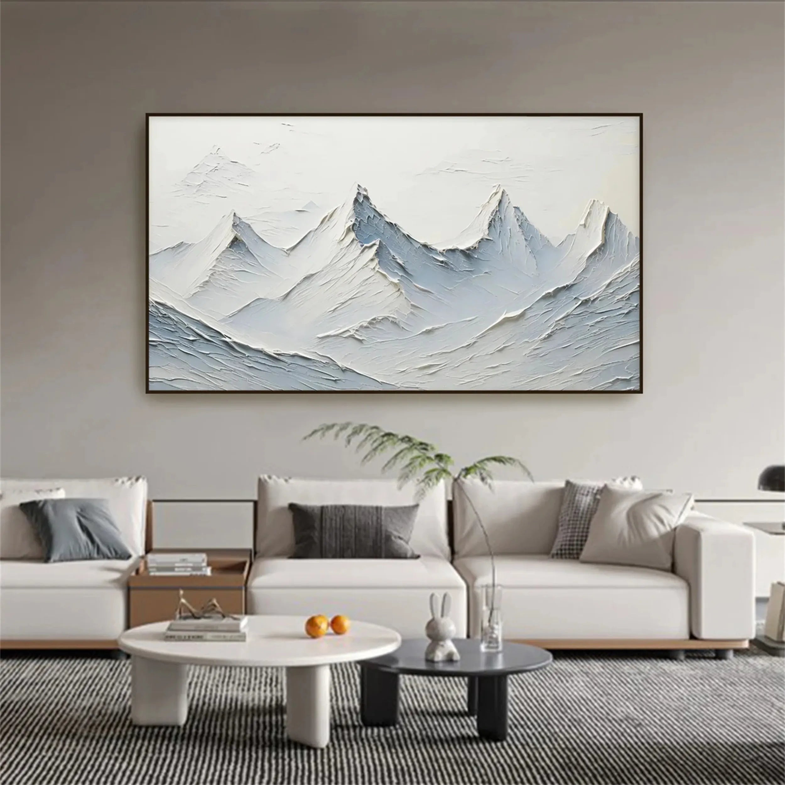 Minimalist Textured Plaster Art Painting - Modern Abstract Wall Decor for Living Room, Bedroom & Office | #MM245