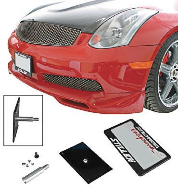 2004-2005 Nissan 350Z Z33 Front License Plate Relocator Bracket - 105450 - Perfect for Custom Car Modifications & Track Days