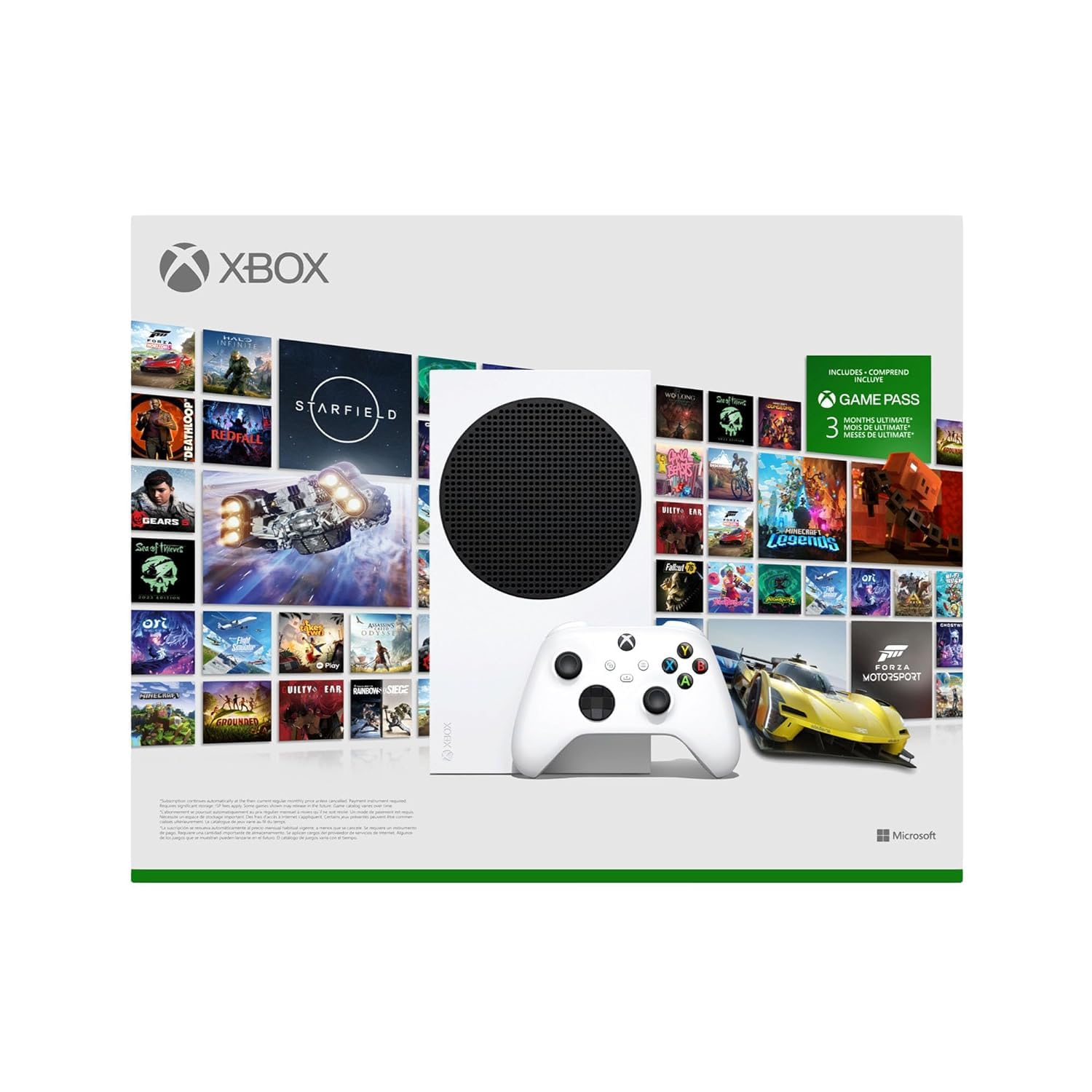 Xbox Series S Starter Bundle with 2x 3-Month Game Pass Ultimate - Next-Gen Gaming Console for 4K Streaming & Casual Gaming | Perfect for Home Entertainment & Online Multiplayer