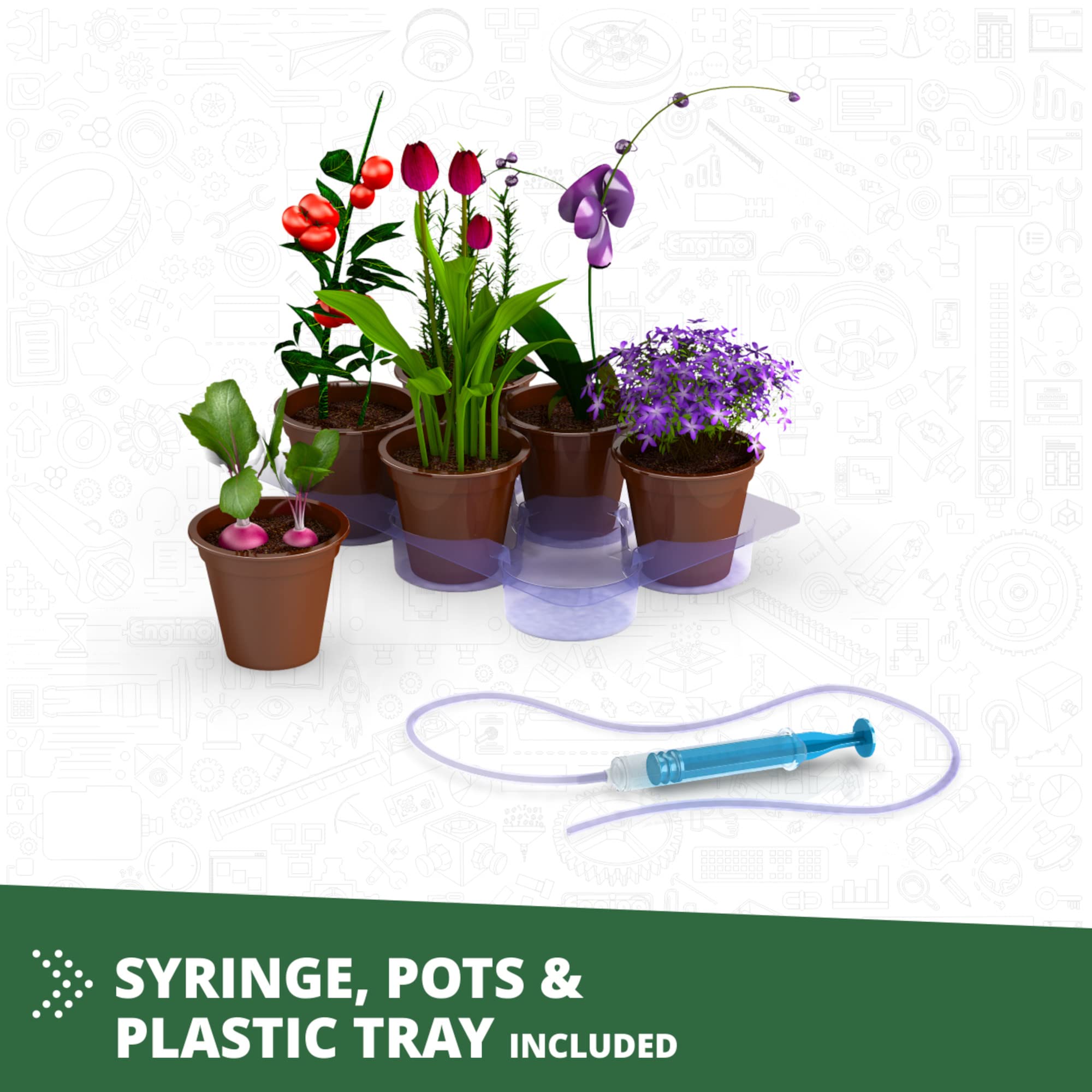 Engino STEM Construction Toys for Kids 9+ | Botanic Laboratory with Fully Functional Greenhouse Kit | Science Experiment Gifts for Boys & Girls | Educational Gardening Activities for Indoor & Outdoor Learning