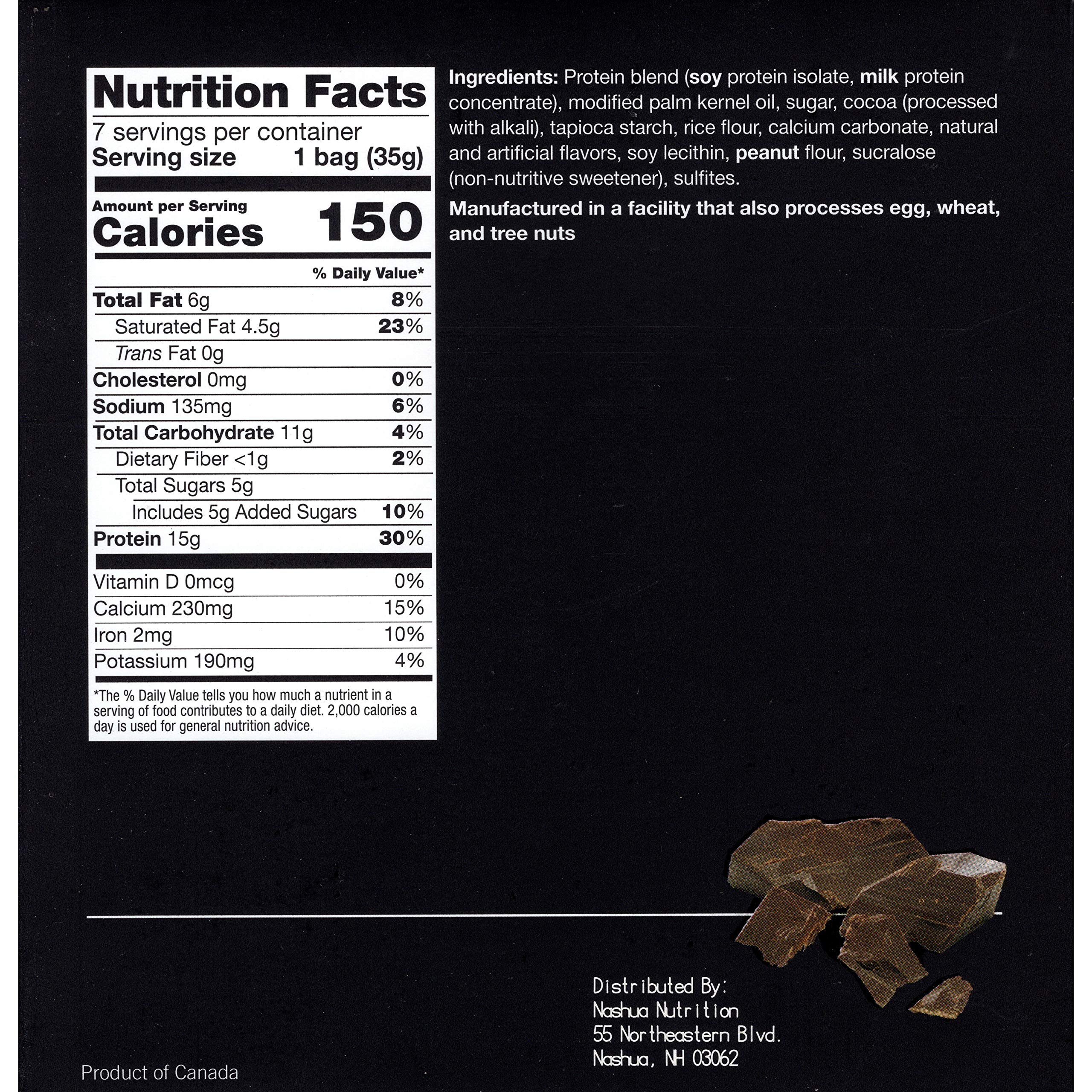 Proti-Thin Chocolate Coated Soy Protein Snacks - 15g Protein, Low Calorie, Low Fat, Low Carb, KETO & Ideal Protein Diet Friendly (7 Count Box) - Perfect for Weight Loss, Healthy Snacking & On-the-Go Nutrition