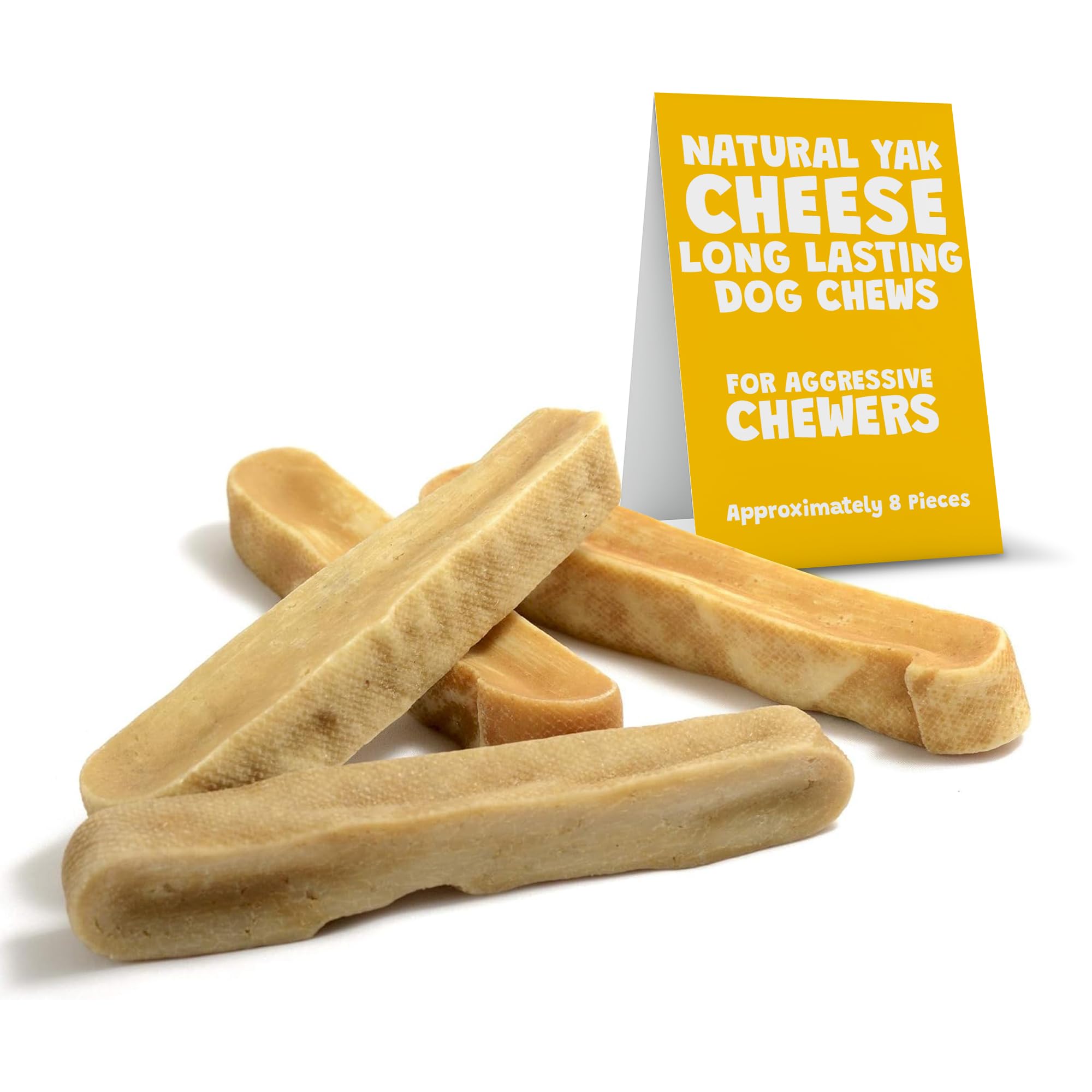 Premium Himalayan Yak Cheese Dog Chews - Natural, Long-Lasting & Healthy Treats for Small, Medium & Large Dogs - Yak Bones for Aggressive Chewers - XL Bulk 3 lb Pack - Perfect for Training, Teething & Dental Health