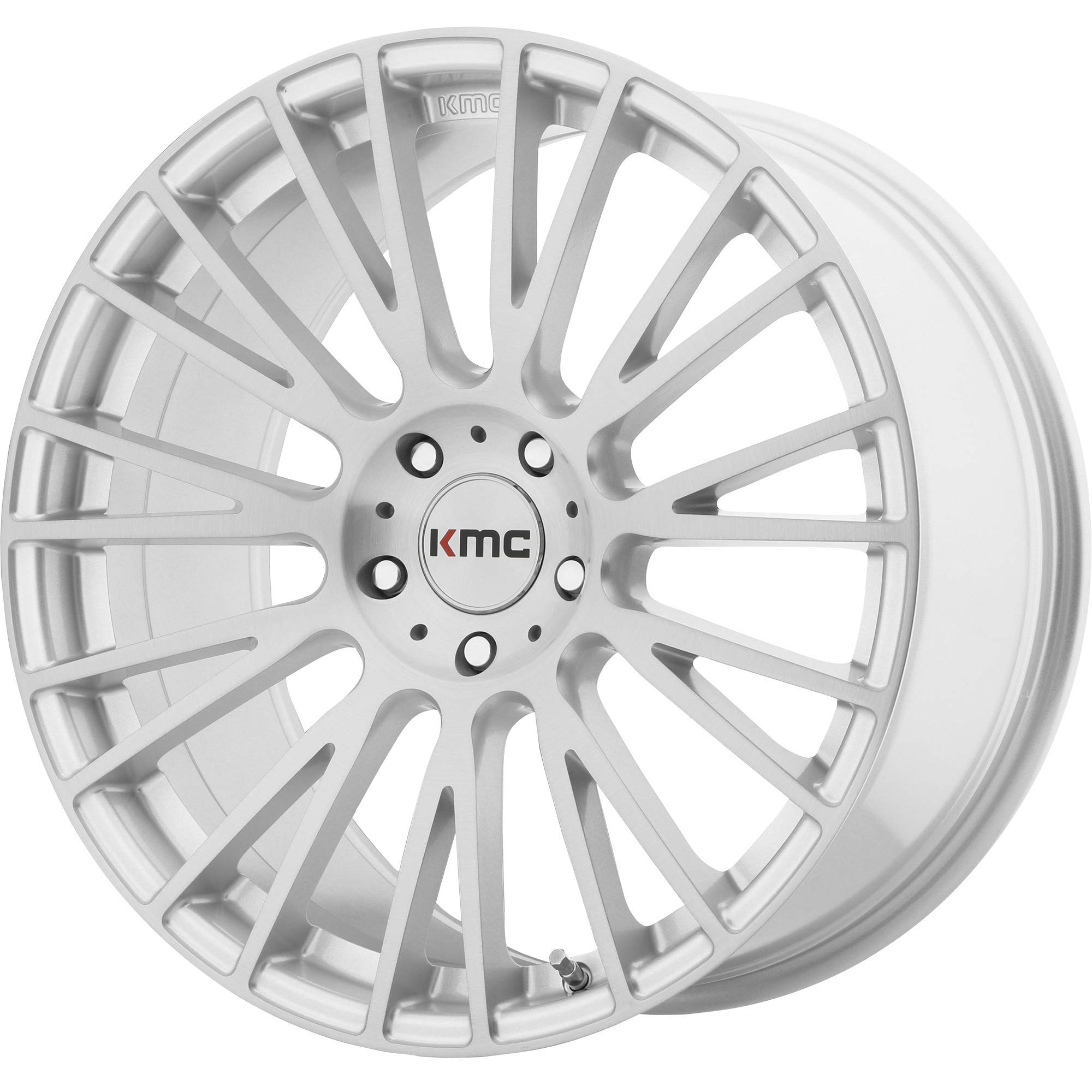 KMC IMPACT Brushed Silver 20x10 5x114.30 40mm Offset Alloy Wheels - Perfect for Off-Road Trucks, SUVs & Custom Builds