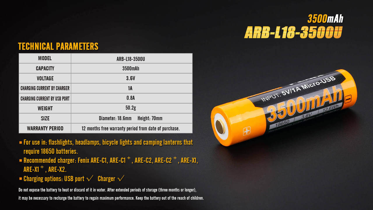Fenix PD35 V3 Tactical Flashlight Bundle with Battery & Accessories - Perfect for Camping, Hiking & Emergency Preparedness
