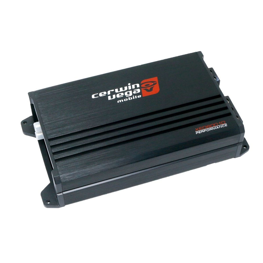 Cerwin Vega XED600 1D 1 Channel XED Series 600W Mono Amplifier - Perfect for Car Audio Systems and Home Theater Setups