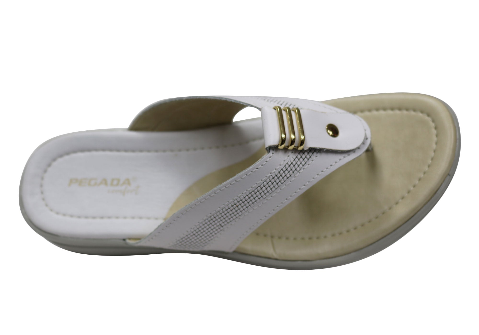 Pegada Ema Women's Comfortable Leather Thong Sandals - Handmade in Brazil - Perfect for Beach, Vacation & Summer Outfits