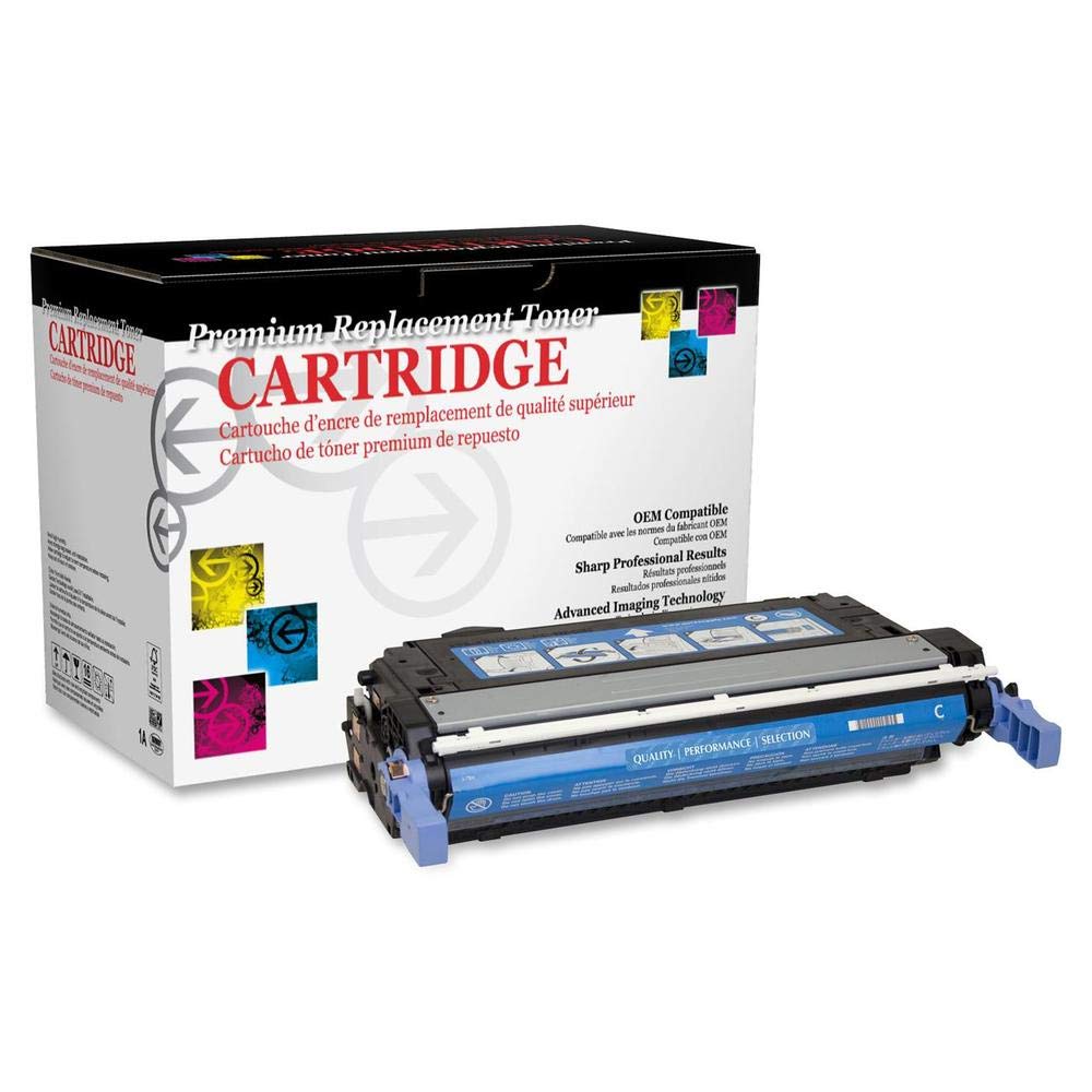 West Point Products Remanufactured Cyan Toner Cartridge for HP CB401A & HP 642A Printers | High-Quality Replacement | Ideal for Home & Office Printing