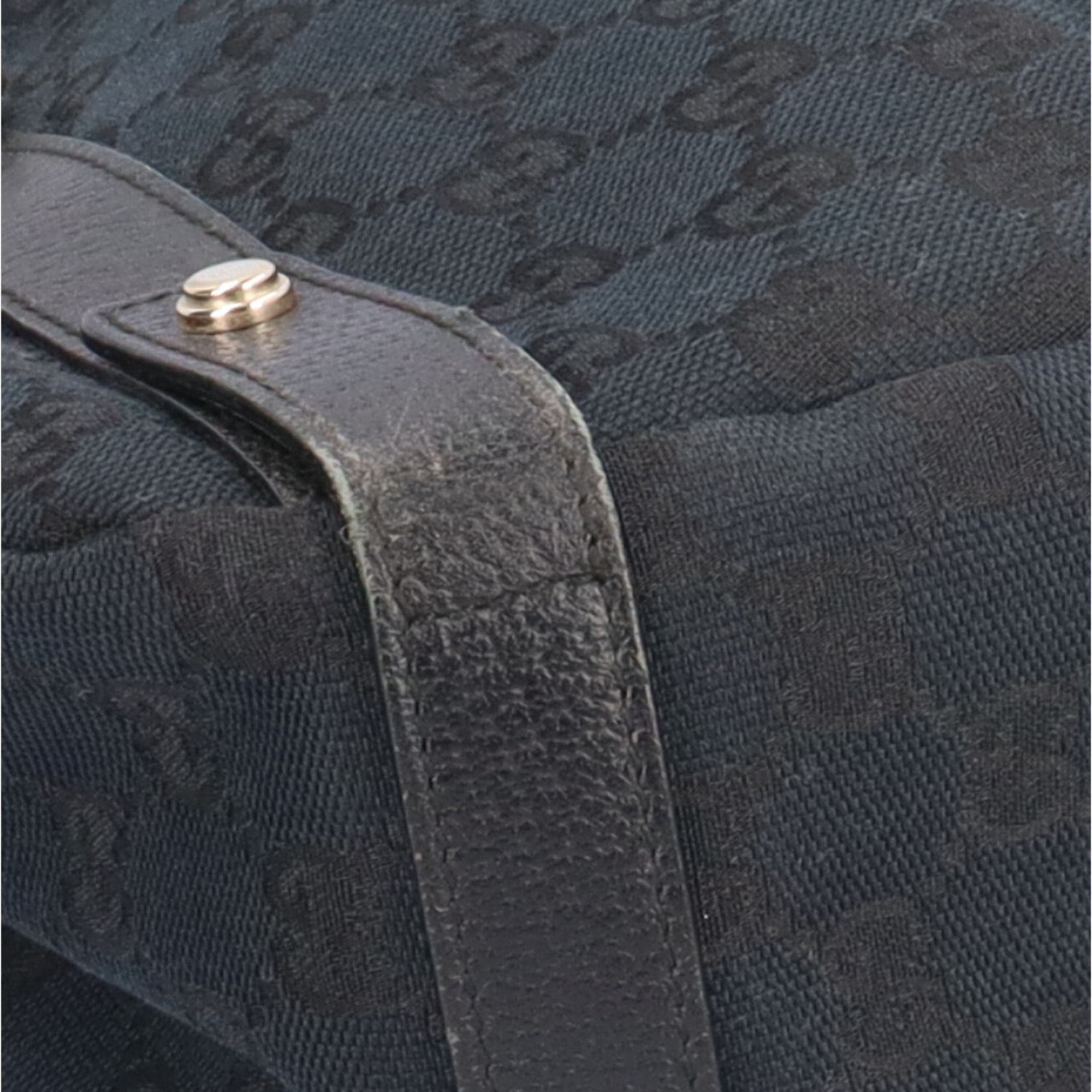 Gucci Black Canvas Shoulder Bag with Adjustable Straps - Stylish Crossbody Purse for Women, Perfect for Work, Travel & Everyday Use