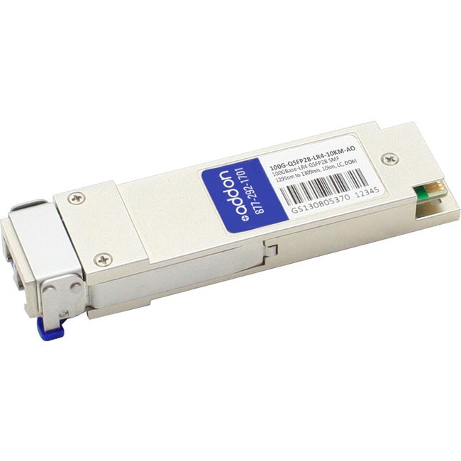 100G QSFP28 LR4 Optical Transceiver Module - 10Km LC Duplex, TAA Compliant for High-Speed Data Center & Enterprise Networking Applications