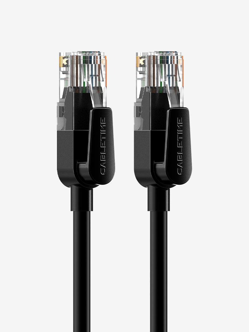 High-Speed Bulk Cat6 Ethernet Cable UTP RJ45 Network Cable - Black (0.5M/1M/1.5M/2M/3M) - Perfect for Home Office, Gaming, and Server Room Networking