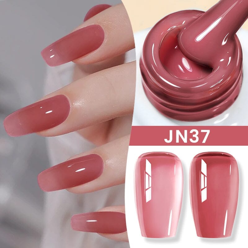 Nude Jelly Gel - 10ml Transparent Nail Polish for Natural & Glossy Manicure - Perfect for Everyday Wear & Special Occasions