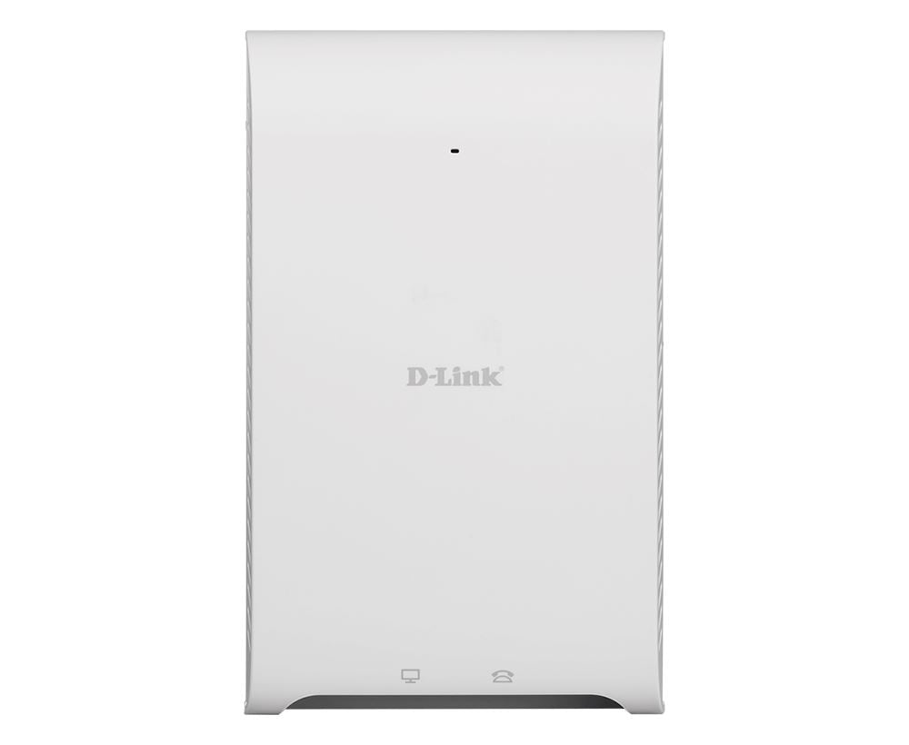 D-Link DAP-2620 Nuclias Connect AC1200 Wave 2 Wall Plate WiFi Access Point - High-Speed Dual-Band Wireless Network for Home & Office - Easy Installation for Seamless Coverage in Small Rooms or Offices