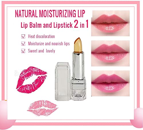Color Changing Lipstick - Moisturizing Lip Balm with Long-Lasting Hydration & Natural Tint - Perfect for Daily Wear, Date Night, and Special Occasions