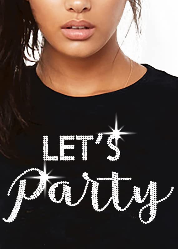 Lets Party - Rhinestone (Black)